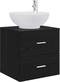 vidaXL Σετ Επίπλων Μπάνιου 5 pcs Μαύρη Δρυς