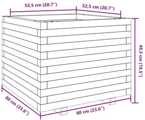 ΖΑΡΝΤΙΝΙΕΡΑ ΚΗΠΟΥ 60X60X49,5 ΕΚ. ΑΠΟ ΜΑΣΙΦ ΞΥΛΟ ΨΕΥΔΟΤΣΟΥΓΚΑΣ 3282522