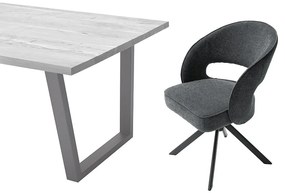 Tibet Τράπεζι Μασίφ Ακακία Σκούρο Καφέ 180x100x77