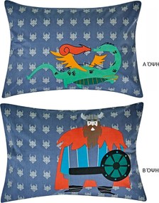 Ζεύγος Μαξιλαροθήκες (50x70) Kentia Versus Viking