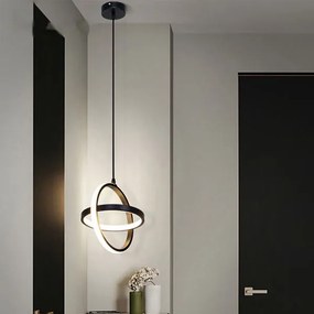 Φωτιστικό Οροφής Δίφωτο LED Homelighting Veta Black 77-50490