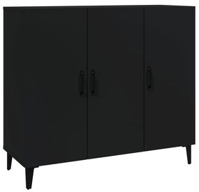 vidaXL Ντουλάπι Μαύρο 90 x 34 x 80 εκ. από Επεξεργασμένο Ξύλο