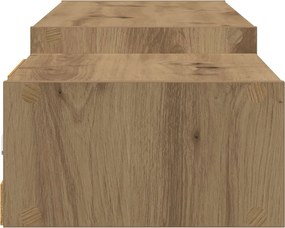vidaXL Κρεμαστός θρανίο τηλεόρασης Επιτοίχιο Artisan Δρυς