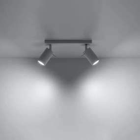 Sollux Φωτιστικό οροφής Ring 2,ατσάλι,2xGU10/40w