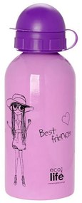 Ecolife Παγούρι Παιδικό Fashion 500ml Ροζ 33-BO-2009