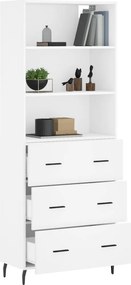 vidaXL Ντουλάπι Λευκό 69,5x34x180 εκ. από Επεξεργασμένο Ξύλο