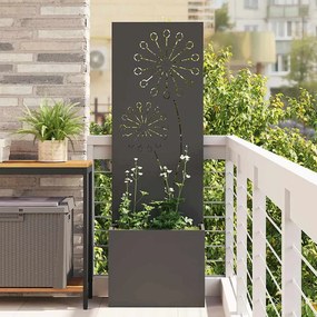 vidaXL Οθόνη Ιδιωτικότητας Κήπου Μαύρο 50 x 32 x 150 εκ
