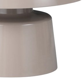 Τραπέζια σαλονιού Ginoze Inart σετ 2τεμ μέταλλο σε cappuccino απόχρωση