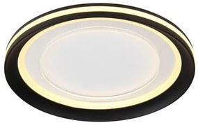 Πλαφονιέρα Φωτιστικό Οροφής LED 18W Μαύρο-Λευκό 750Lm Clarino 48918-18 Globo Lighting-48918-18-Μαύρο-Λευκό 48918-18