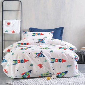 Σεντόνια Παιδικά Astronio (Σετ 3τμχ) Multi Ρυθμός Semi-double 160x260cm 100% Cotton