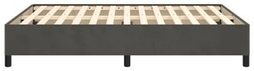 vidaXL Σκελετός Κρεβατιού Χωρίς Στρώμα Γκρι 140x200 εκ. Βελούδινο