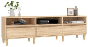 vidaXL Έπιπλο Τηλεόρασης Sonoma Δρυς 150x30x44,5 εκ. Επεξ. Ξύλο
