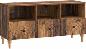 vidaXL Ντουλάπι TV 102 x 34,5 x 50 εκ. Παλιό ξύλο