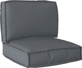 vidaXL Σετ Μαξιλαριών Πάγου 2 pcs Ανθρακί Ύφασμα Όξφορντ