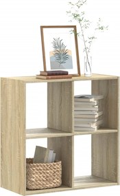 vidaXL Βιβλιοθήκη Sonoma Δρυς 68,5x32x68,5 εκ. από Επεξεργ. Ξύλο