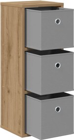 vidaXL Πλαϊνό γραφείο Artisan Oak 25,5 x 22 x 69,5 εκ