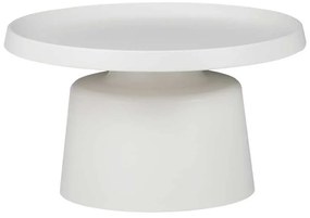 Τραπέζια σαλονιού Ginoze Inart σετ 2τεμ μέταλλο σε λευκή απόχρωση