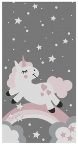 Παιδικό χαλί C7679.15 Unicorn Γκρί με Κρόσια 120x180 εκ. 120x180x1 εκ.