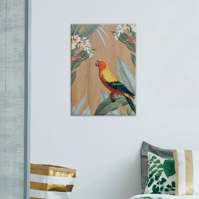 Multicolour Parrots πίνακας διακόσμησης ξύλου 42 x 30 x 0,60 εκ (21459) - MDF - 21459