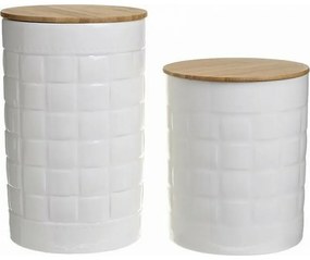 Click Δοχείο Καφέ - Ζάχαρης Πορσελάνης 10x10x14.5cm Λευκό 6-60-476-0007