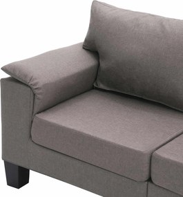 vidaXL Καναπές Taupe Τετραθέσιος ύφασμα