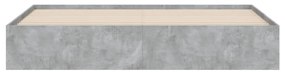 Πλαίσιο Κρεβατιού με συρτάρια Γκρι Σκυρ. 160x200 εκ. Επεξ. Ξύλο - Γκρι