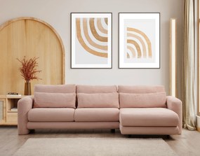 Corner Sofa Lily Corner Right Pink Pink