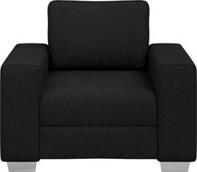 vidaXL Καθίσμα Σαλονιού Μαύρο 100 cm ύφασμα