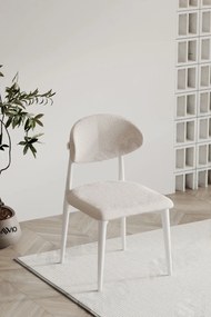 Stewehome Καρέκλα κουζίνας και σαλονιού λευκό 85x45x45 cm
