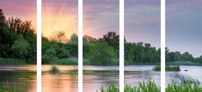 Εικόνα 5 μερών της ανατολής δίπλα στο ποτάμι - 200x100