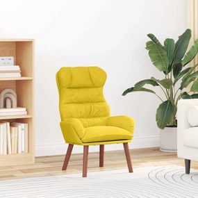 vidaXL Χαλαρωτική Πολυθρόνα Κίτρινο 69 x 74 x 93 εκ. Βελούδο