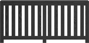 vidaXL Καπάκι Καλοριφέρ Μαύρη Δρυς 175 x 20 x 82 cm Επεξεργασμένο Ξύλο