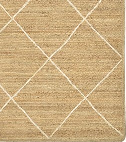 Χαλί Strike Inart μπεζ-εκρού γιούτα 120x180x1εκ