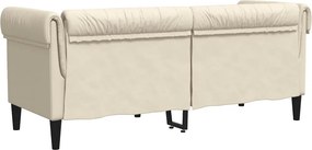 vidaXL Καναπές Διθέσιος Chesterfield Λινό
