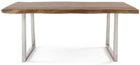 Τραπέζι Osbert Καφέ-Ασημί( 180x90x77εκ.)