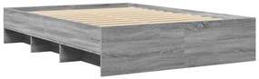 vidaXL Πλαίσιο Κρεβατιού Γκρι Sonoma 120x200 εκ. Επεξεργασμένο Ξύλο