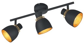 Σποτ RL Lighting Punch R80813032 Μαύρο Ματ - Χρυσό