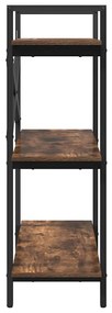 vidaXL Ράφι Βιβλίων Καπνιστό Δρύς 100 x 33,5 x 102 εκ