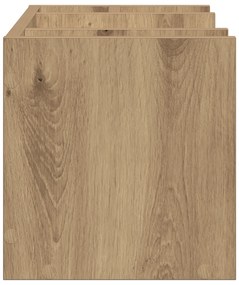 vidaXL Οργανωτής Γραφείου Μαύρη Δρυς 44.5x24x25 cm Κατασκευασμένο Ξύλο