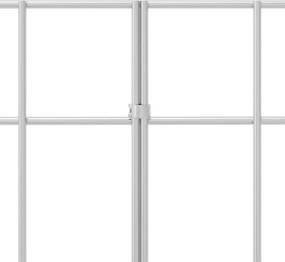 vidaXL Πάνελ Φράχτη Κήπου 24 τμχ. 25 x 30 cm Γαλβανισμένος Χάλυβας