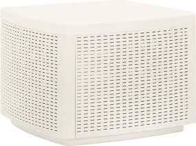 vidaXL Τραπέζι Κήπου Λευκό 53 x 53 x 40 εκ. Πλαστικό