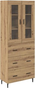 vidaXL Highboard 2 pcs Artisan Oak 69,5 x 34 x 180 εκ.