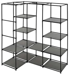 vidaXL 282452  Corner Wardrobe Grey 130x87x169 cm