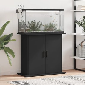 vidaXL Βάση Ενυδρείου Μαύρη 81 x 36 x 73 εκ. από Επεξεργασμένο Ξύλο