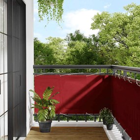 vidaXL Σήτα Μπαλκονιού Κόκκινη 75x1000 εκ. 100% Πολυεστέρας Oxford