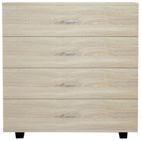 Συρταριέρα Μελαμίνης Με 4 Συρτάρια Sonoma 80x40x83Yεκ.