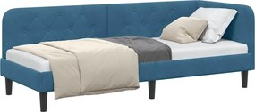 vidaXL Κρεβάτι Γωνίας Μπλε 80 x 200 cm Βελούδο