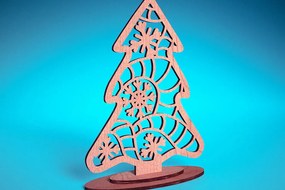 Intra απο ξύλο plywood 3mm-4mm πάχος Χριστουγεννιάτικο Στολίδι Μάνταλα με Δίασταση 30x30 cm INTRAFABR-72176887