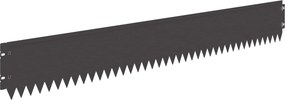VidaXL Περίγραμμα γκαζόν 30 τμχ. 103 x 15 εκ Steel Μαύρο