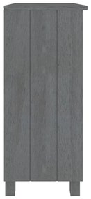 vidaXL Ντουλάπι HAMAR Σκ. Γκρι 85 x 35 x 80 εκ. από Μασίφ Ξύλο Πεύκου